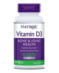 Комплексы витаминов и минералов Natrol Vitamin D3 10,000IU  (60 таб)