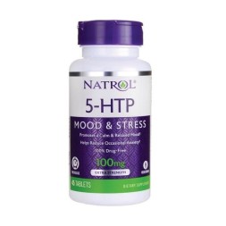 БАДы для мужчин и женщин Natrol 5-HTP Time Release 100 мг  (45 таб)
