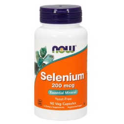 Комплексы витаминов и минералов NOW Selenium 200mcg  (90c.)