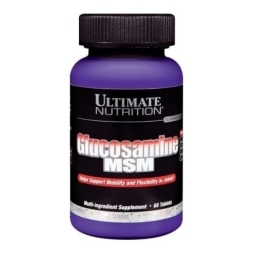 БАДы для мужчин и женщин Ultimate Nutrition Glucosamine + MSM  (60 таб)