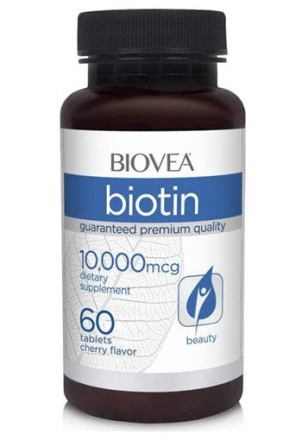 Биотин BIOVEA Biotin 10.000 мкг  (60 таб)