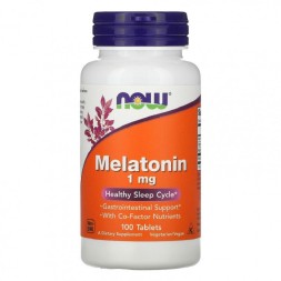 БАДы для мужчин и женщин NOW Melatonin 1mg  (100 tabs)